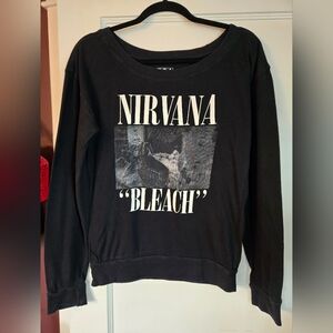 Nirvana Black Graphic Long Sleeve Shirt